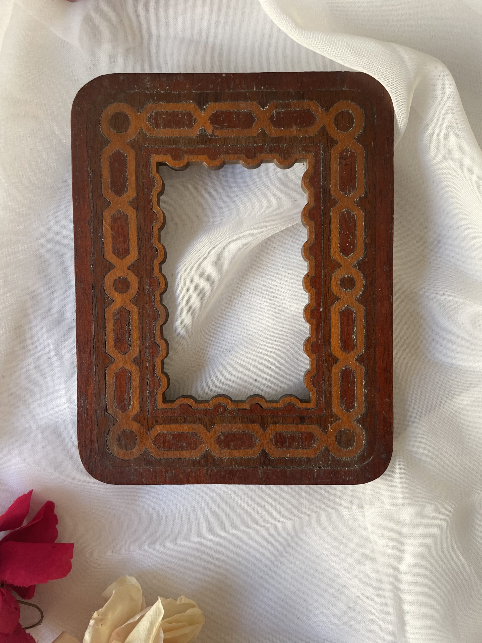 CADRE EN MARQUETERIE DE BOIS