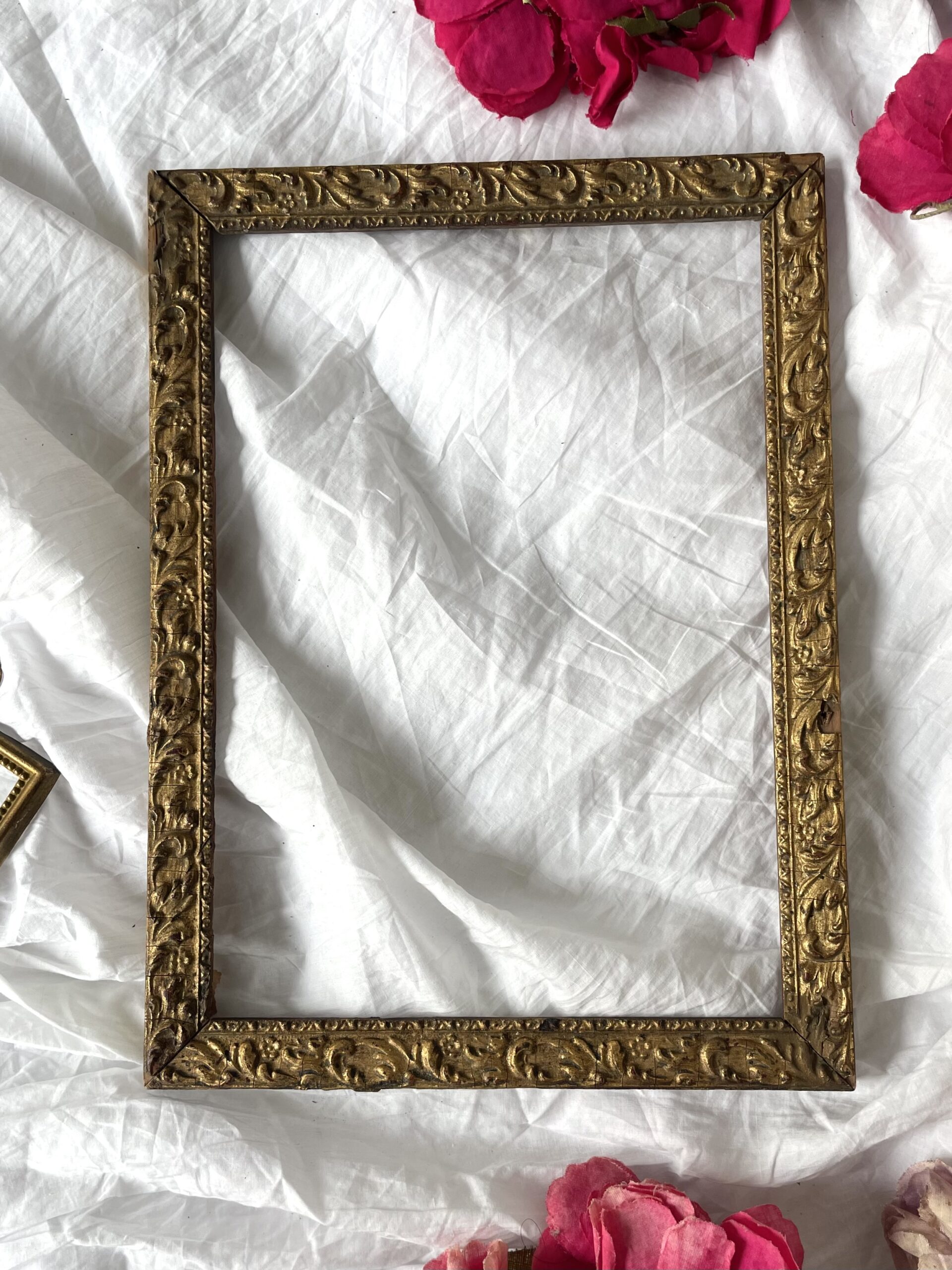 CADRE DORÉ A DÉCOR VÉGÉTAL
