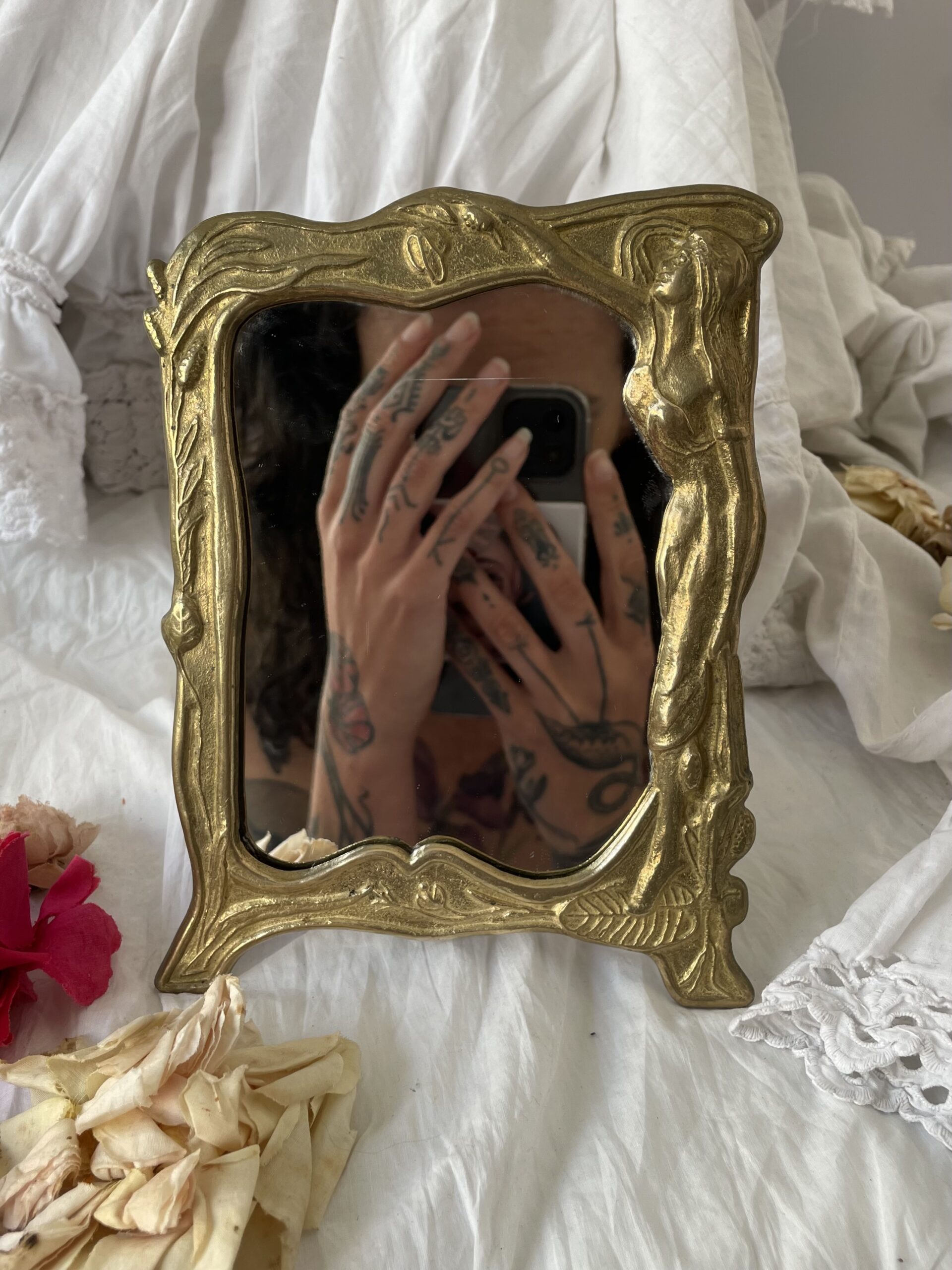 PETIT MIROIR ART NOUVEAU